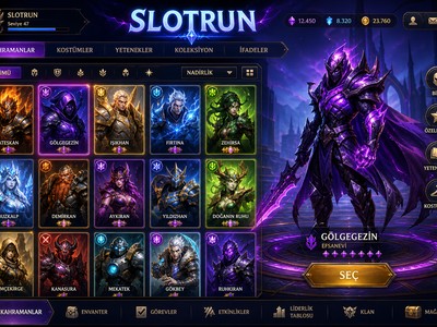 Slotrun Karakter Seçim Ekranı